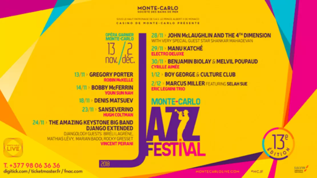 Cette année, c’est la 13ème édition de Monte-Carlo Jazz Festival !
