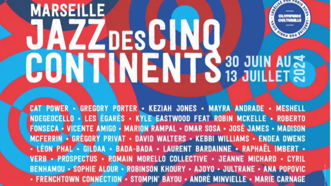 Marseille Jazz des cinq continents : découvrez la programmation 2024