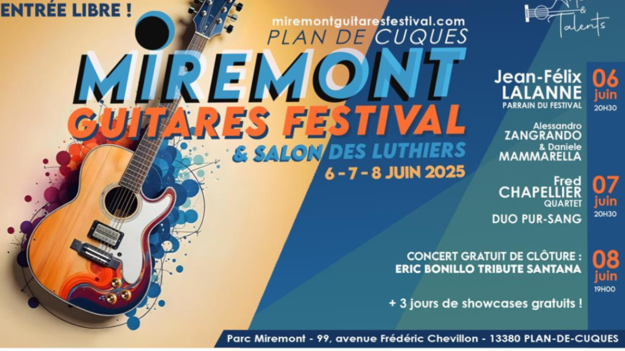 Miremont Guitares Festival 2025 : trois jours de paradis pour les amateurs de guitare